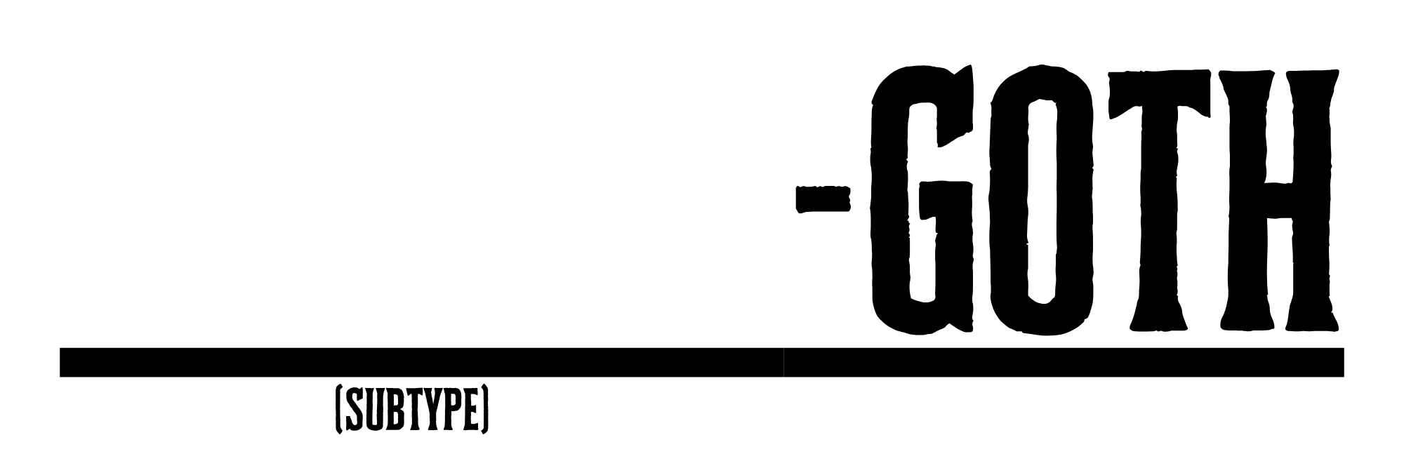 DIY GOTH SUBTYPE CAR MAGNET